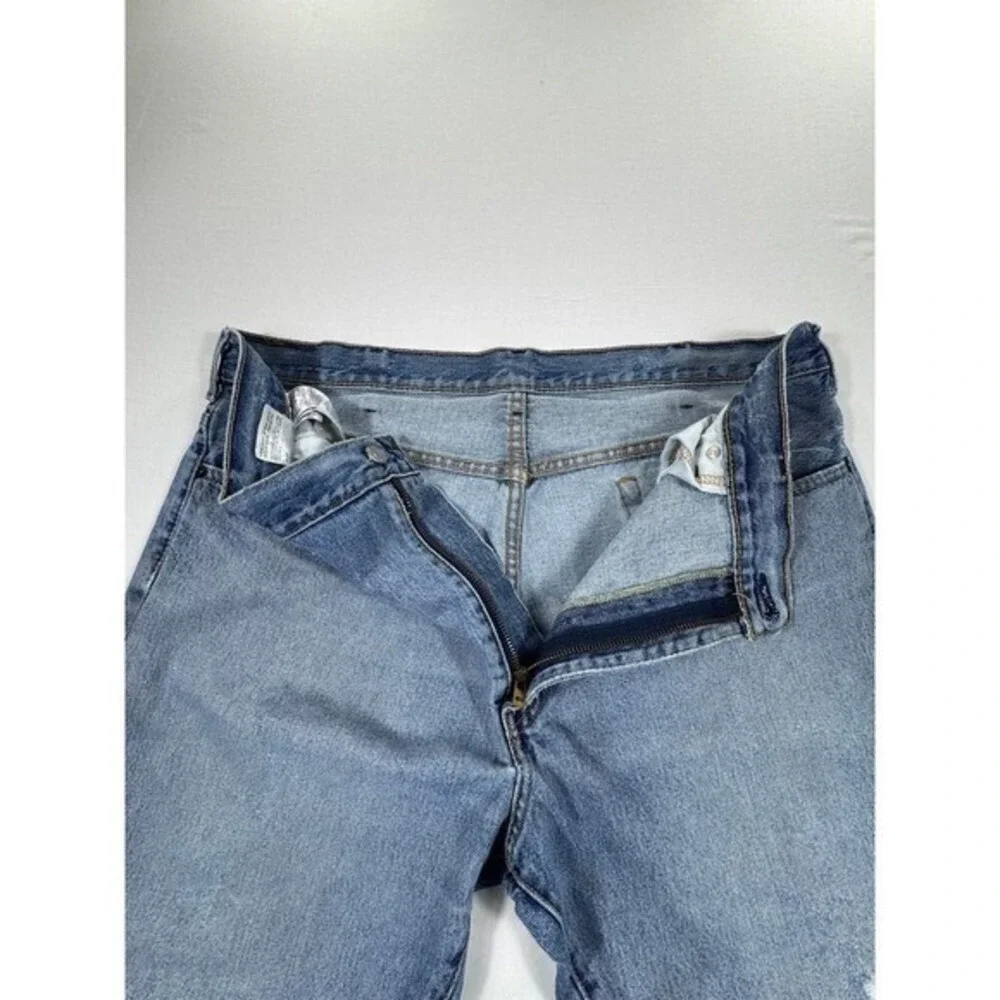 Levi Strauss 505 Jeans‎ Mens Light Wash Straight Fit Denim Pants Size 40x30